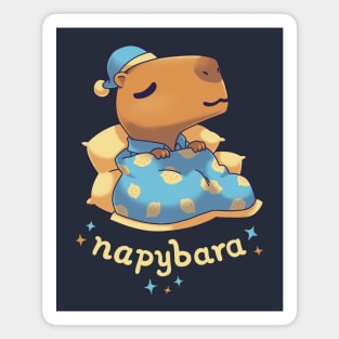 Napybara cute capybara nap Magnet